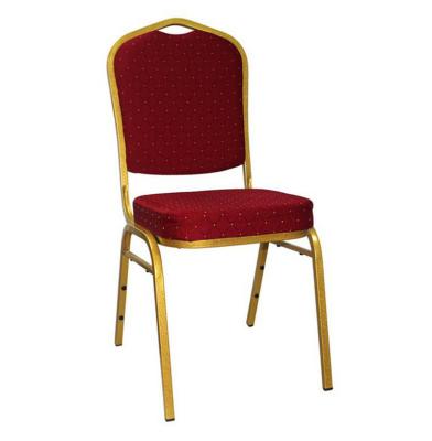 China Cheap hotel chair 20*20*0.7mm specification hotel use metal frame banquet chair with bubble foam for sale