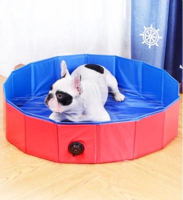 China Sustainable Portable Collapsible Summer Dog Plastic Dog Pool for sale