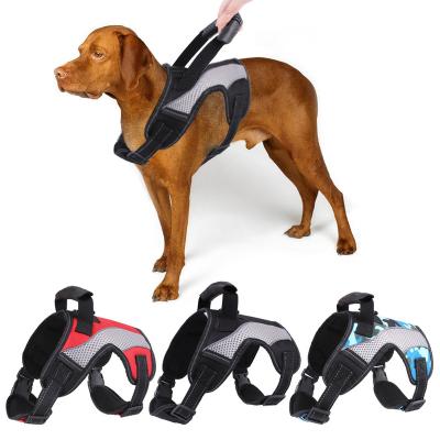 China C&C Adjustable Dog Harness Reflective Waist Stocked Pet Harness For Outdoor Walking Dog Vest Custom Patch Dog Supplies for sale