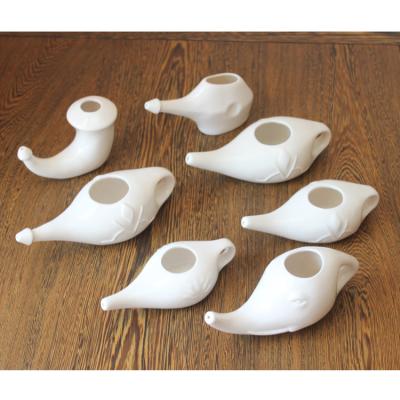 China C&C Eco-friendly Ceramic Neti Pot,Ergonomic Shape,Comfortable Porcelain Nasal Irrigation Spout.Ceramic Cleansing Neti Pot for sale