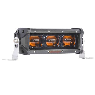 China PC Car 12V24V Super Bright Amber Fog Light 30W LED Auto Flood SUV ATV UTV 8 Inch for sale