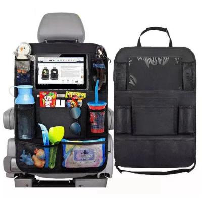 China Brief & High Quality Multifunctional Back Organizer Pad Holder Single Color 41*61CM Oxford Seat Cover Storage Pocket for sale