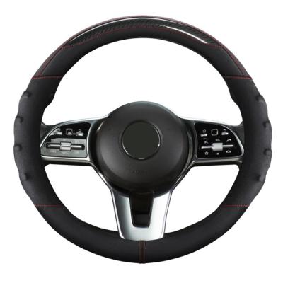 China Universal High Quality Soft Breathable Anti-skid Breathable Auto Car Fashion 38cm SUV Steering Wheel Cover for sale