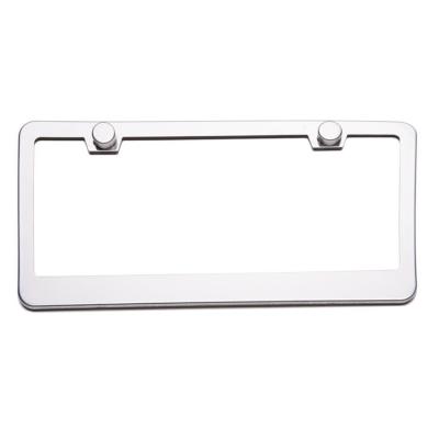 China High quality 31*16cm black silver version car SUV license plate frame bracket bracket US version cars stainless steel USA for sale