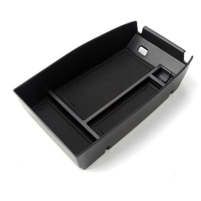 China Brief & High Quality Black Single Color ABS Center Console Armrest Storage Box Tray Organizer For Bronco Sport 2021 for sale