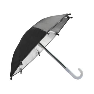 China Brief & Simple Creative Cute Phone Holder Decorative Color Sunshade Motorcycle Bike E-scooter Umbrella for sale