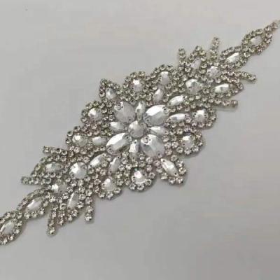 China Flatback Rhinestone Iron Patch Rhinestone Patch for sale