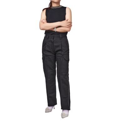 China Anti-Wrinkle Custom Size High Waist Gray Ladies Workwear Women Overalls With Pocket for sale