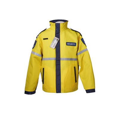 China Wholesale Hot Selling Custom Made Yellow Two Piece Suit Reflective Tape Waist Jacket Safety Reflective Safety for sale