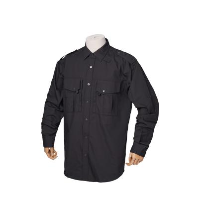 China High Quality Polyester 80% Black Cotton 20% Cotton Custom Work Shirt From Wholesale for sale