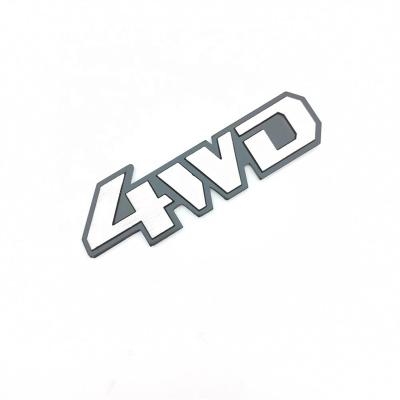 China Car Decoration Sticker 4WD 3D Car Stickers Decal Emblem Badge For Audi Mitsubishi Toyota Mercedes-Benz BMW Jeep for sale