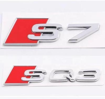 China Car Decoration Sticker A4 RS4 RS S Audi S4 Badge Emblem Decal Sticker For Trunk Rear Tailgate for sale