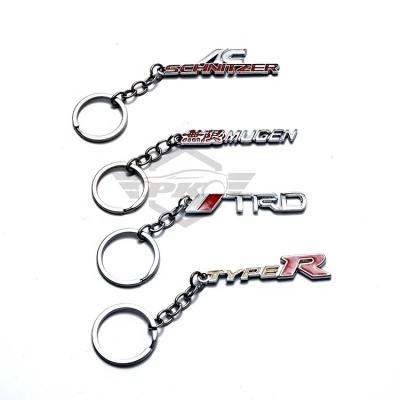 China 100% Custom Wholesale Auto Accessories RTS Key Ring Car Logo Metal Key Chain GTR for sale