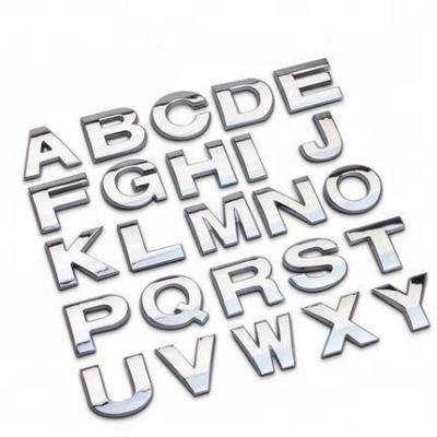 China Car Decoration Sticker DIY 3D Metal Alphabet Letter Decal Emblem Badge For Car Decoration for sale