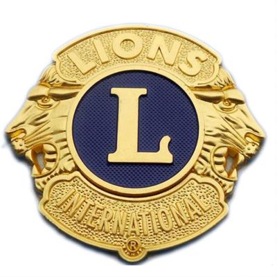 China Wholesale Custom Car Decoration Lions Club International Classic 3D Masonic Car Symbols Badges for sale