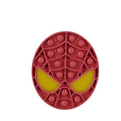 China Decompression / Eco-friendly Hot Selling Famous Movie Character Spiderman Stir Toy Pop Bubbles Push Popping for sale