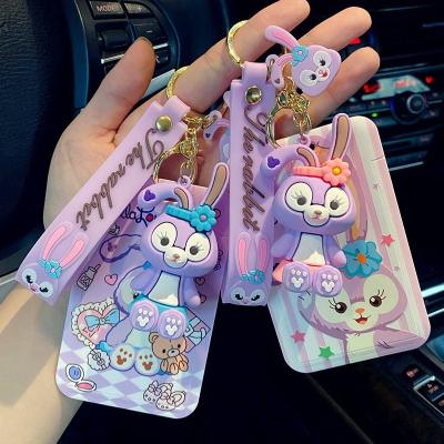 China Decompression / Product Accessories Eco-friendly Wholesale Product Accessories Cute Decompression HECION Breath Cartoon Cute Key Ring Card Holder Key Chains Custom PVC Fluffy Key Chain for sale