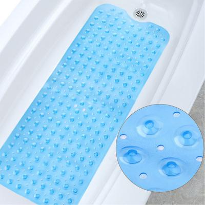 China HECION Sustainable Non-slip Children's PVC Bath Mat Shower Mat With With Suction Cups For Bathtub Mat 100 x 40cm for sale