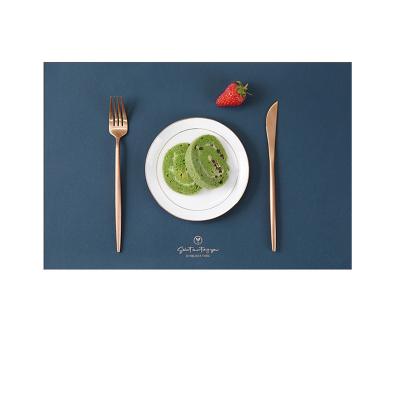 China HECION Modern Sustainable Luxury Food Grade PVC Place Mat Table Dinning Mat Dish Pad for Restaurant Hotel Home for sale