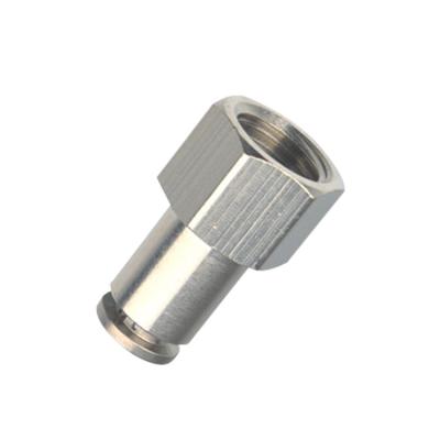 China Auto Control 8mm Brass Internal Wire Plug Pneumatic Direct Quick Connector for sale