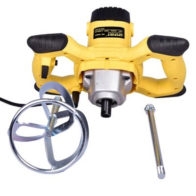 China 1600W Portable Electric Cement Concrete Plaster,Grout Paint Mortar Pro Bladed Mixer Drill Mixer Stirring Tool 16mm for sale