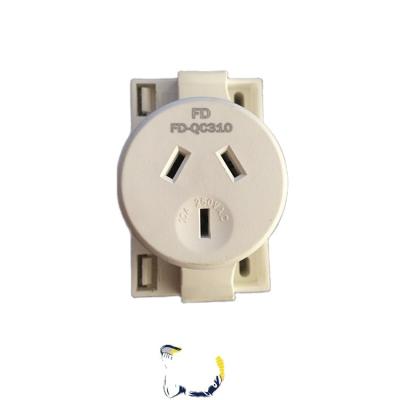 China Commercial FD-QC310 413QC FND Quick Connect Single Outdoor Extension Socket 10A 250V To SAA for sale