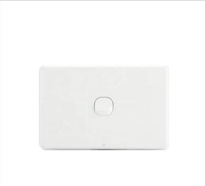 China Australian Certification White Wall 1Gang Electrical Lamp Switch SAA Wall Switch And Socket WS1 for sale