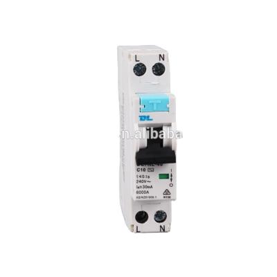 China SAA Approved AS/NZS DL 4.5KA 1P RCBO Australia RCBO Standard Circuit Breaker 6KA for sale