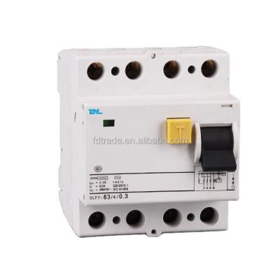 China FDF7-63 SAA Circuit Breaker RCCB Residual Current Circuit Breaker DLF7 4P for sale