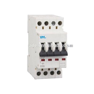 China DL DL9-40 Zhejiang Electrics AC 25A 4 phase 9mm circuit breaker mini mcb 4.5KA for sale