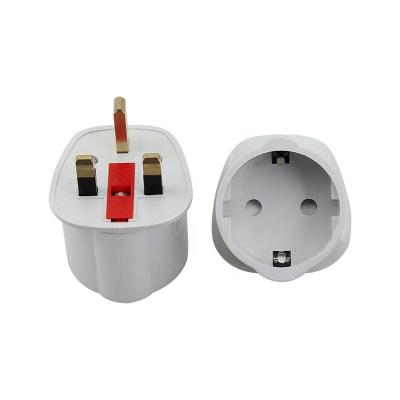 China EU Euro 2 Pin To UK 3 Pin Plug Universal AC Adapter Travel Converter European 250V 13A Travel Adapter FC-TP1310 for sale