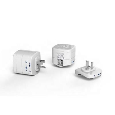 China Mobile Phone 5V 2.1A Dual USB USA US Plug Universal Travel Adapter for sale