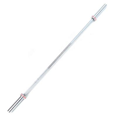 China SILVER STAINLESS STEEL SHAFT Barbell 20kg Hard Chromed Black Chromd Man Barbell for sale