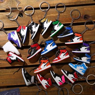 China : Hot Selling OEM Cheap 3D Mini Sneakers Cute Key Pattern Key Chain With Box Key Chain for sale