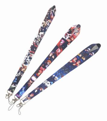 China Phone Lanyard Keychain Hot Selling High Quality Japanese Japanese Cartoon Mobile Phone Key Chain 3 Lanyard for sale