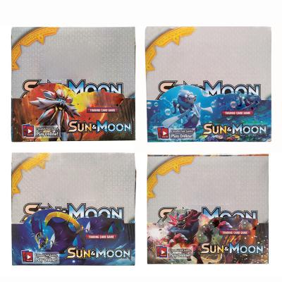 China Upper Handwriting Sun Paper and Moon Pocket Monster English Sun Moon Toy Game Trading Card 324 Trading Cards for sale