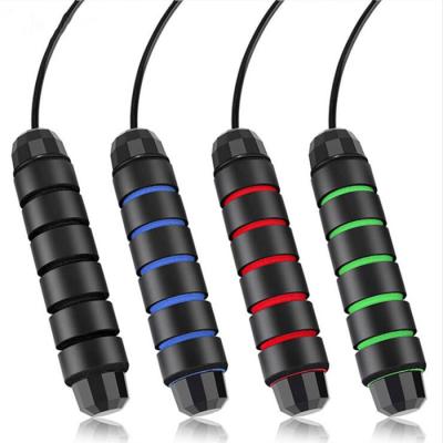 China New Durable Weightable Fitness Exercise Grip PVC Coated Steel Wire Speed ​​Adjustable Jump Rope for sale