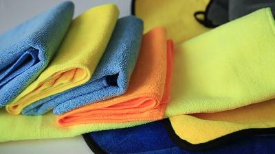 China QUICK DRY 800GSM 40*40cm Car Washing Clean Microfiber Towel for sale