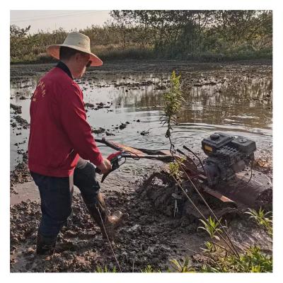 China 85 KG Nieuw ontworpen compacte vierwielaandrijving All Gear Transmissie Mini Power Tiller Cultivator Te koop