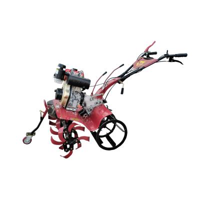 China Farm Cultivator Newly-Designed 173F Diesel Engine Four-Wheel Drive Mini Power Tiller for sale