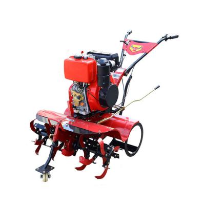 China Gear Transmission 8HP Diesel Engine Rotary Tillage Cultivator for Heavy-Duty Tilling for sale