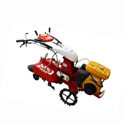 China EY28 Gasoline Engine Four-Wheel Drive Mini Power Tiller Cultivator with Chassis Structure for sale