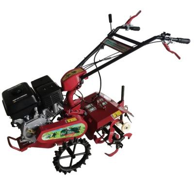 China 177F Motor de gasolina con tracción a las cuatro ruedas Mini Power Tiller Cultivator para granja y jardín en venta