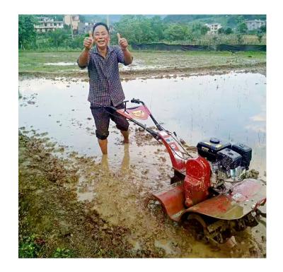 China Gasoline Engine Tractor and Rotary Tiller for Mini Power Tiller for sale