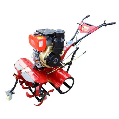 China Powerful 7HP 8HP 9HP 10HP Diesel Engine Rotary Tiller for Farm Machine Work Speed 4KM/H for sale