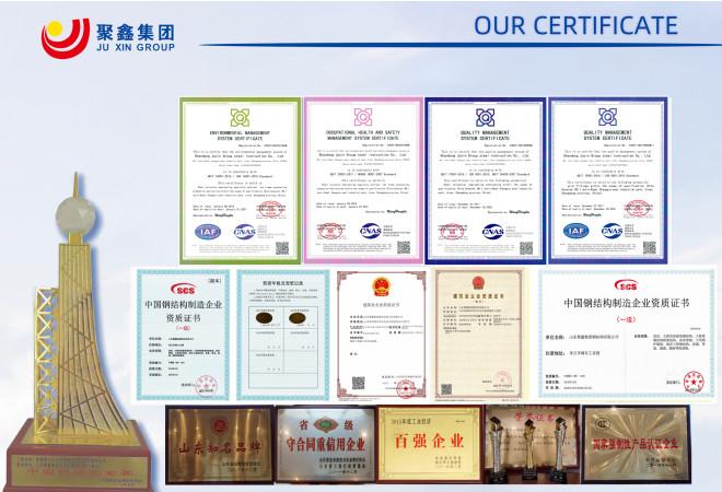 Fornecedor verificado da China - Shandong Juxin Steel Structure Co., ltd