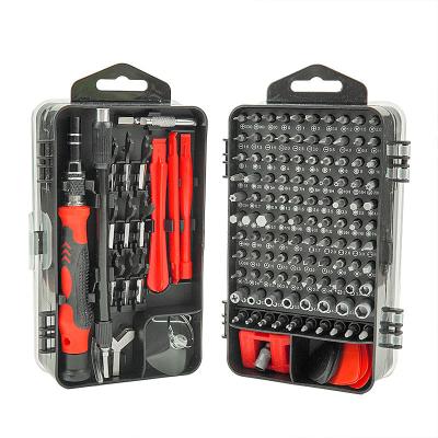 China Wholesale DIY Comfortable Mobile Phone Grip Precision Screwdriver Kit Magnetic Clocks Watches Repair Tool 135 in 1 Screwdriver Set for sale