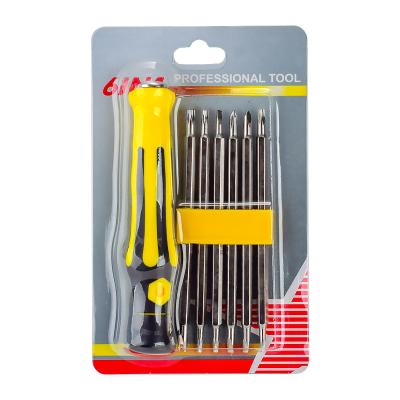 China Multi-used head screwdriver 6 in 1 universal screwdriver set plum flower cruciform flower mobile phone telecommunication maintenance u-type tool for sale