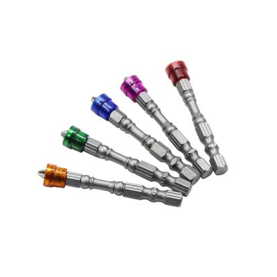 China 10pcs 1/4 Head Ring Cross Bit 65mm Key Handle Screwdriver Bit PH2S2 Alloy Steel Multi-Used Magnetic Electric Screwdriver Bit for sale