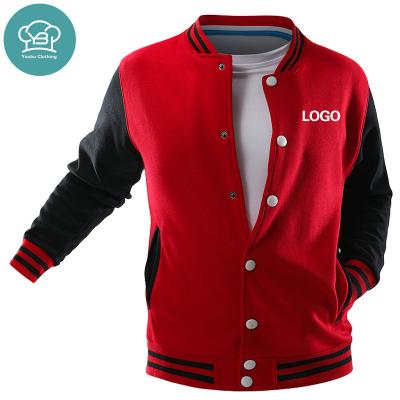 China Breathable Breathable Custom Adult And Youth 600GSM Shearling Baseball Letterman Jacket Color Fleece Jacket for sale